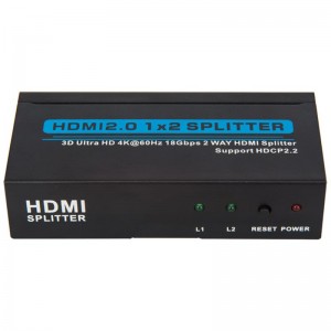 Supporto Splitter V2.0 HDMI 1x2 3D Ultra HD 4Kx2K @ 60Hz HDCP2.2