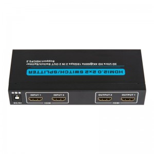 Supporto interruttore \/ splitter HDMI 2x2 V2.0 3D Ultra HD 4Kx2K @ 60Hz HDCP2.2