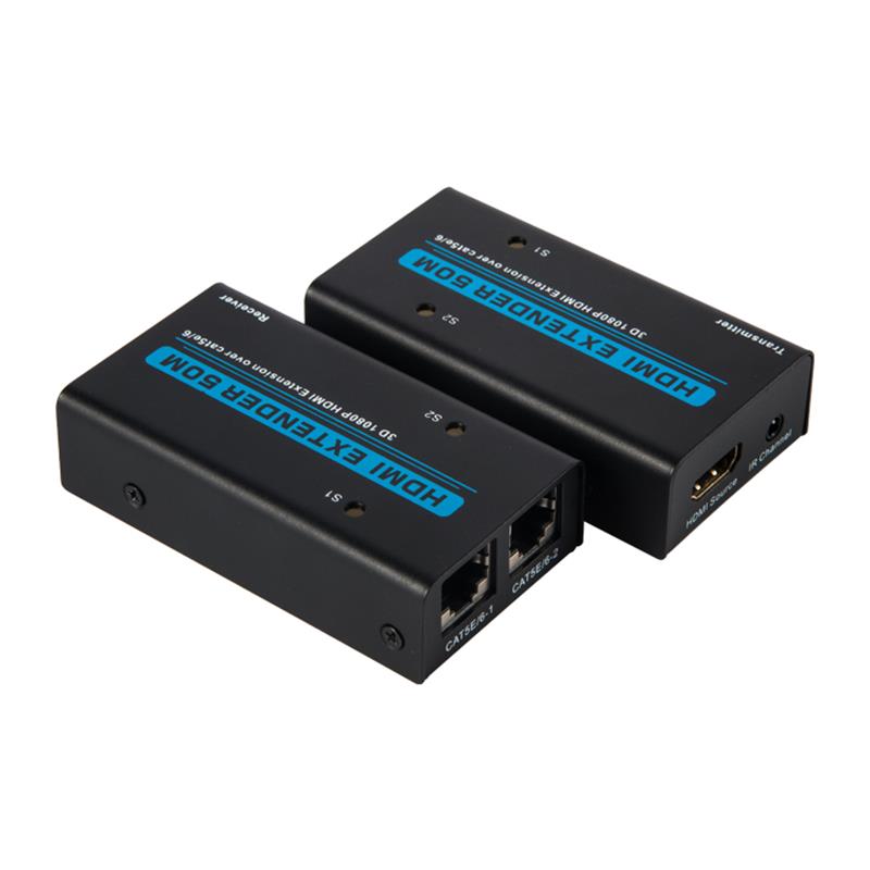 Extender HDMI V1.3 50m su cavo doppio cat5e \/ 6 Supporto Full HD 1080P