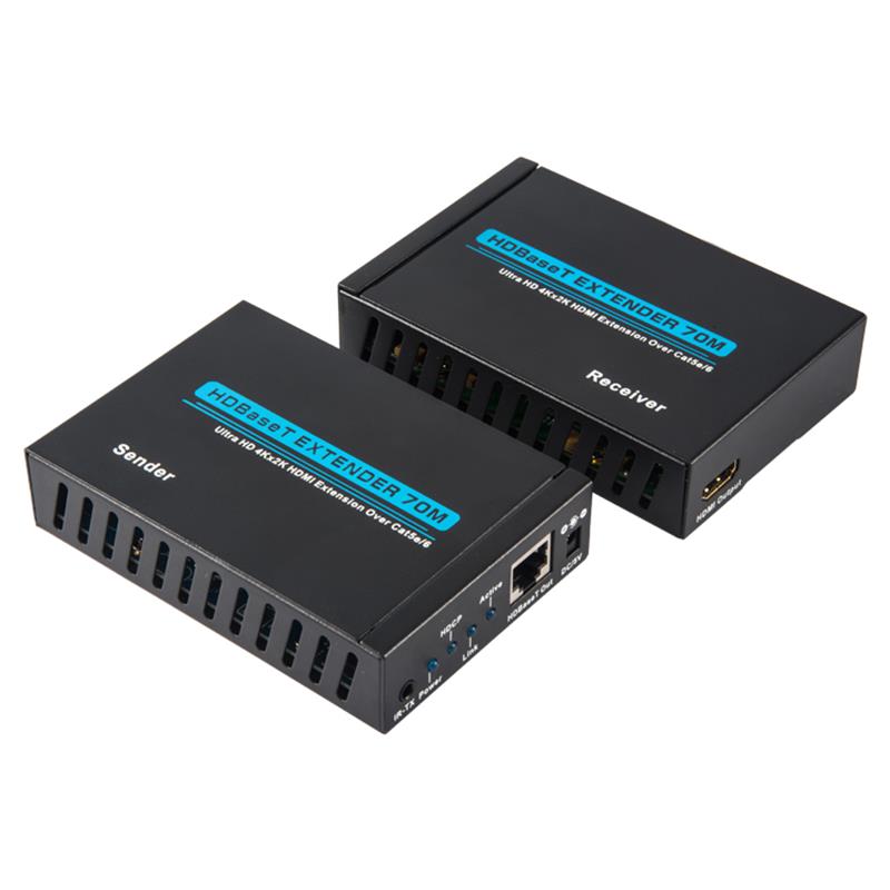 V1.4 4K HDBaset HDMI Extender 70m sopra Single cat5e/6 cavo 35m@4Kx2K/30Hz,70m@1080P/60Hz