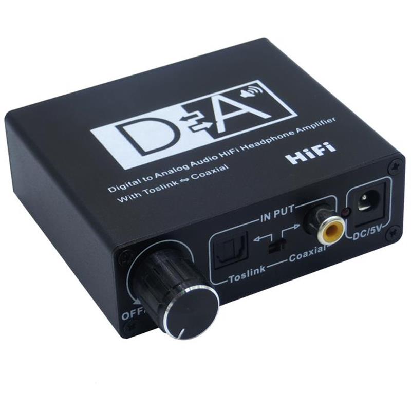 Amplificatore per cuffie HiFi da digitale ad analogico con audio coassiale Toslink