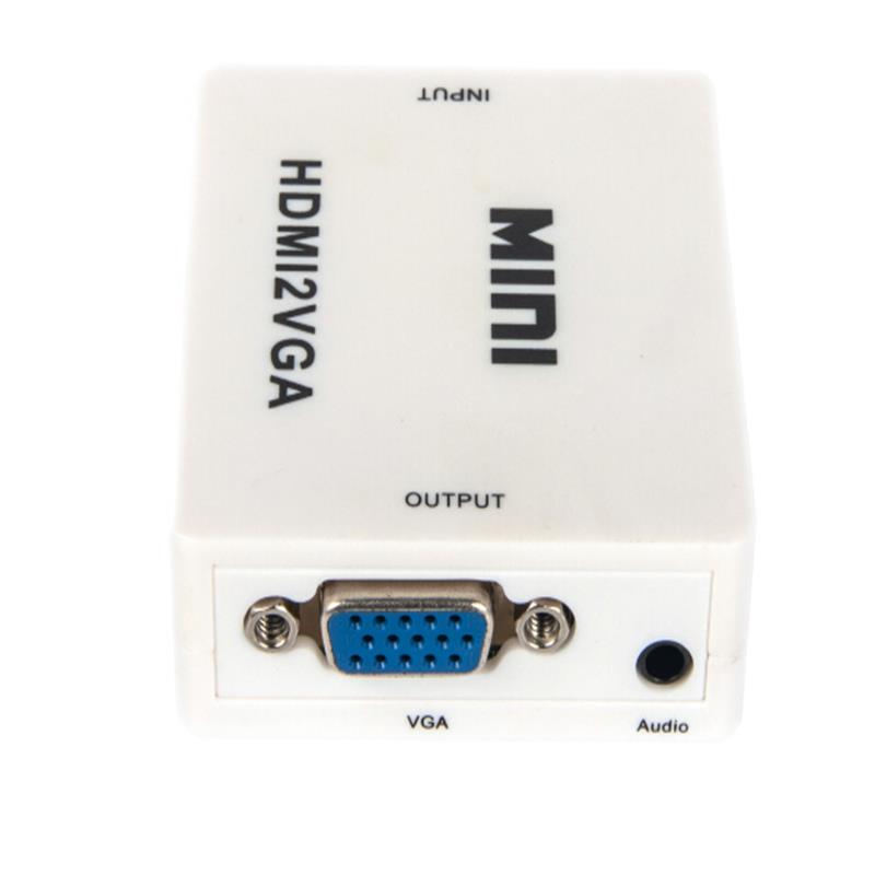Mini formato HDMI a VGA + convertitore audio 1080P