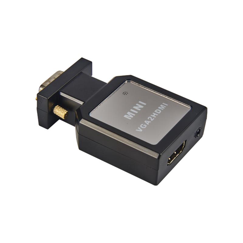 Custodia in metallo MINI Size VGA + convertitore audio \/ HDMI da 3,5 mm