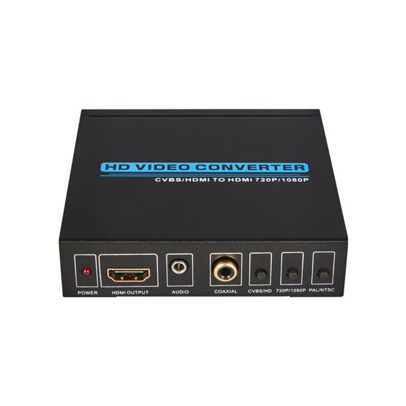 SCALER UP CONVERTITORE AV \/ CVBS + HDMI A HDMI (720P \/ 1080P)