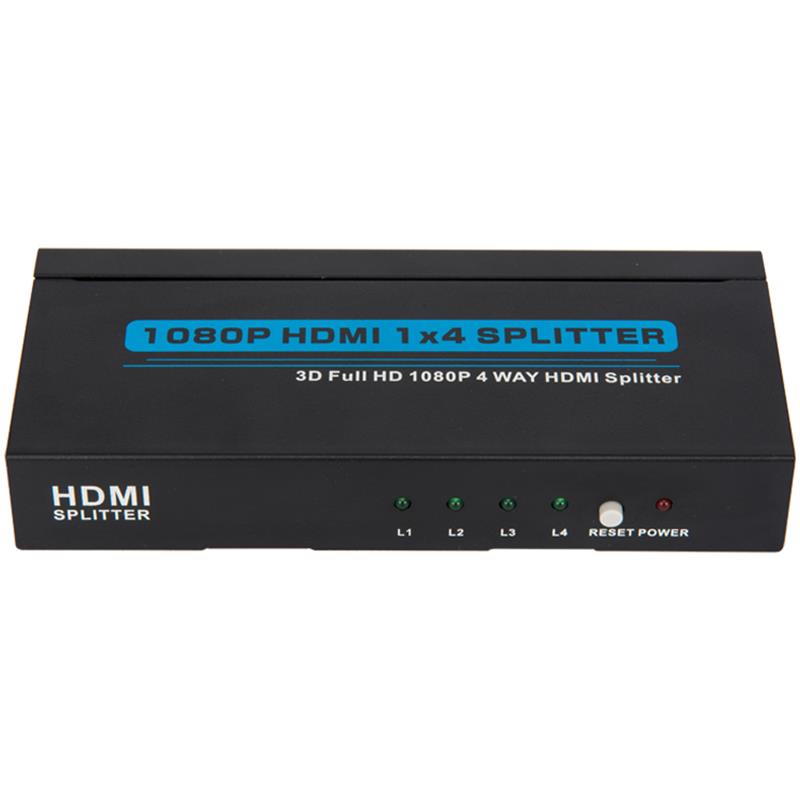 Supporto 4 porte HDMI 1x4 Splitter 3D Full HD 1080P