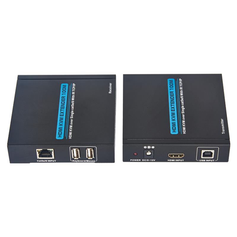 HDMI KVM Extender 100m sopra Single cat5e/6 Supporto completo HD 1080P