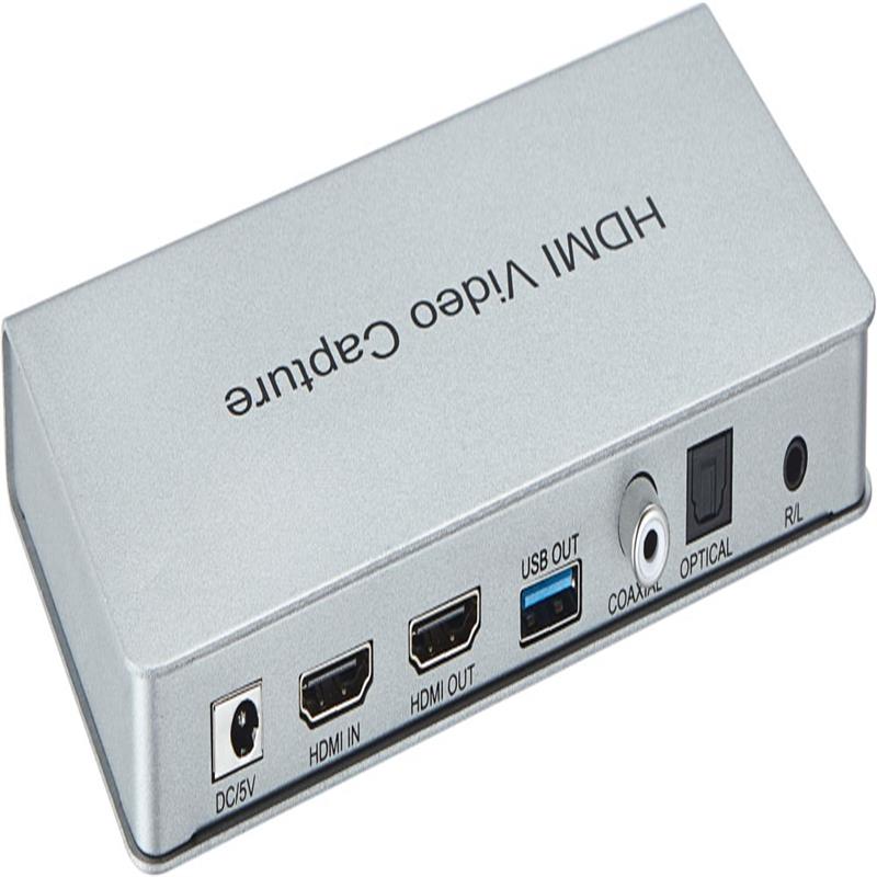 Acquisizione video HDMI USB 3.0 con loopout HDMI, coassiale, audio ottico